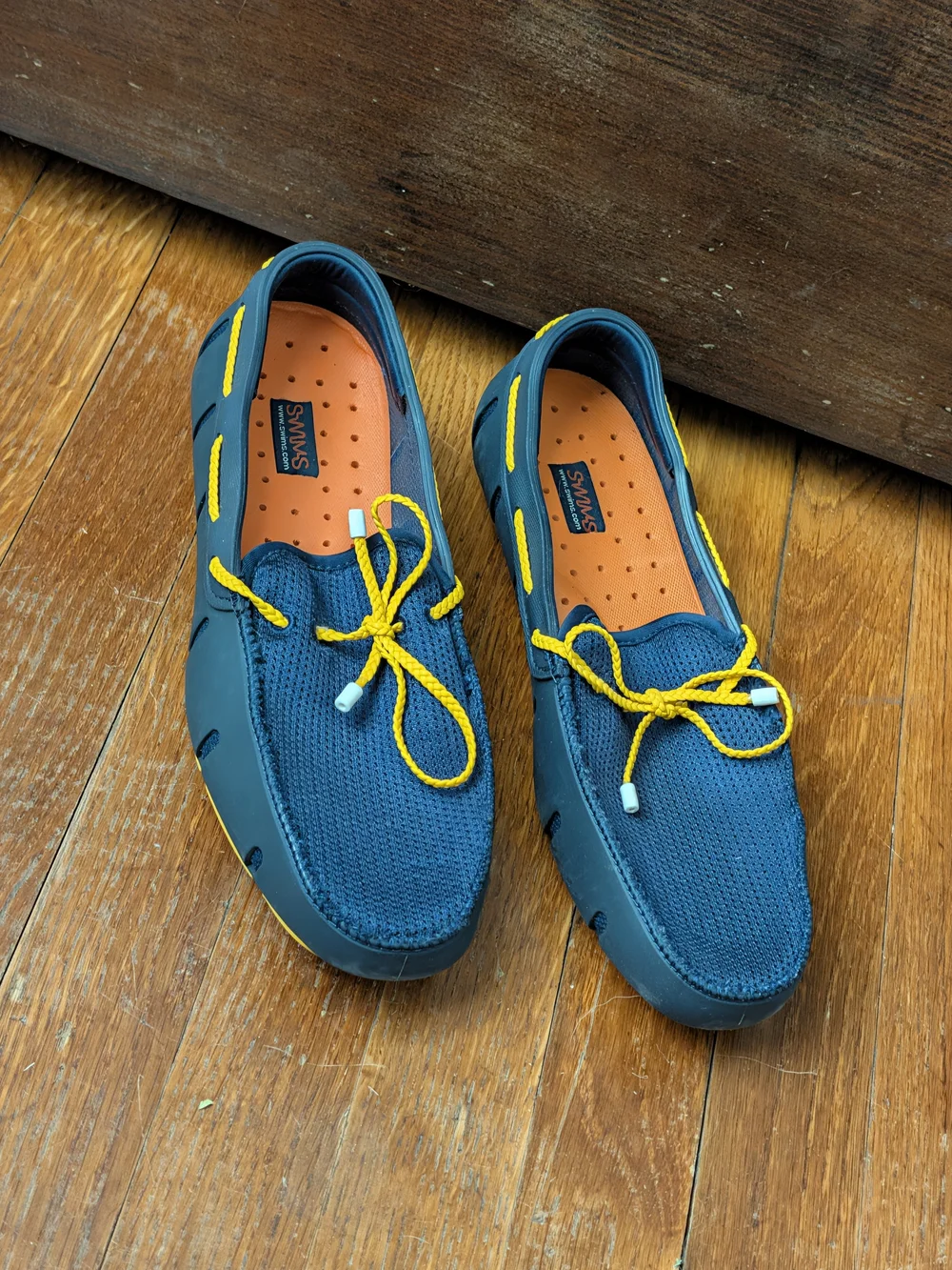 Swims Men's Braided Lace Loafers Navy/Gold Fusion